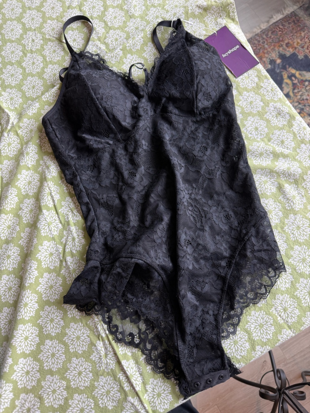 Heyshape Black lace shapewear bodysuit